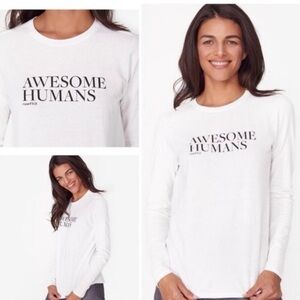 Figs Awesome Humans long sleeve 100% cotton NWOT SMALL